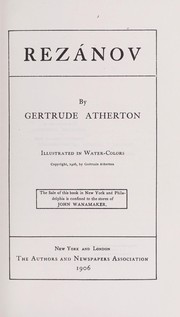 Cover of: Rezánov. by Gertrude Atherton