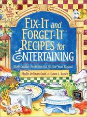 Cover of: Fix-it and Forget it Recipes for Entertaining by 