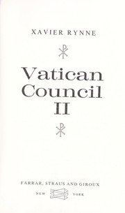 Cover of: Vatican Council II. by Xavier Rynne, Xavier Rynne