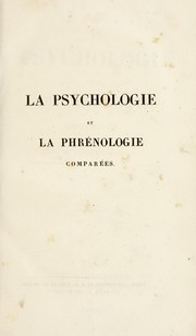 Cover of: La psychologie et la phr©♭nologie compar©♭es by Adolphe Garnier