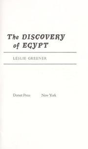 Cover of: Discovery of Egypt