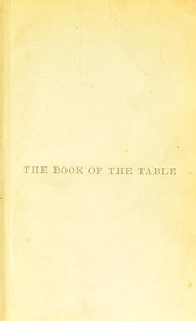 Cover of: Kettner's book of the table: a manual of cookery : practical, theoretical, historical