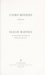 Cover of: Cairo modern: a novel