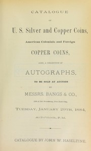 Cover of: Catalogue of U.S. silver and copper coins ...