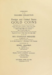 Catalogue of the valuable collection of foreign and United States Gold coins ... by Henry Chapman