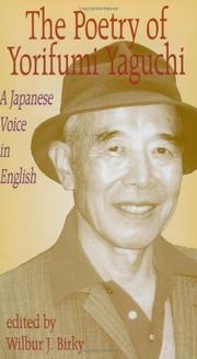 Cover of: The Poetry of Yorifumi Yaguchi by Yorifumi Yaguchi