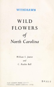 Cover of: Wild flowers of North Carolina