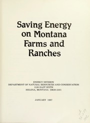 Cover of: Saving energy on Montana farms and ranches