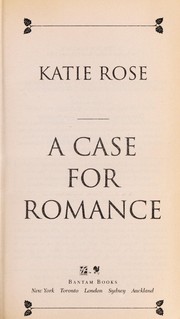 Cover of: A case for romance