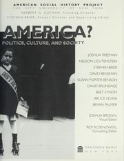 Cover of: Who built America?: working people and the nation's economy, politics, culture, and society
