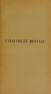 L'instabilit©♭ mentale by G.-L Duprat