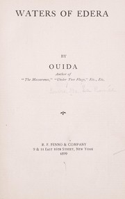 Cover of: Waters of Edera by Ouida