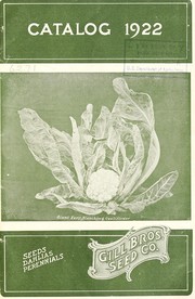 Cover of: Catalog 1922 [of] seeds, dahlias, perennials by Gill Bros. Seed Company