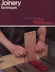 Cover of: Joinery techniques.