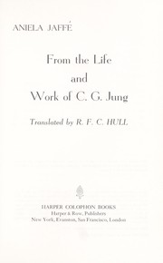 Cover of: From the life and work of C. G. Jung.