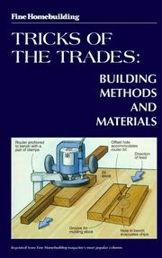 Cover of: Fine Homebuilding Tricks of the Trade: Building Methods by Fine Homebuilding Editors