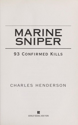 Marine sniper : 93 confirmed kills by 