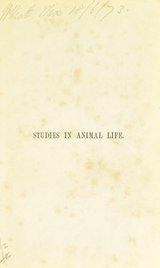 Cover of: Studies in animal life by George Henry Lewes