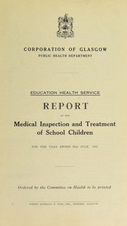 Cover of: [Report 1935] by Glasgow (Scotland)