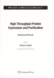 Cover of: High throughput protein expression and purification by edited by Sharon A. Doyle.