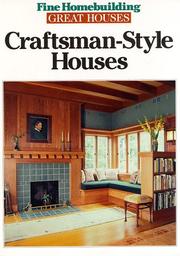 Cover of: Craftsman-style houses.