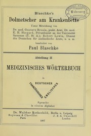 The medical translator by Blaschke, Paul