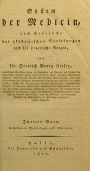 Cover of: System der Medicin, zum Gebrauche bei akademischen Vorlesungen und f©ơr practische Aerzte