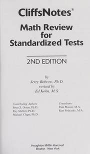Cover of: Cliffsnotes math review for standardized tests by Jerry Bobrow