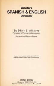 Cover of: Webster's Spanish & English dictionary