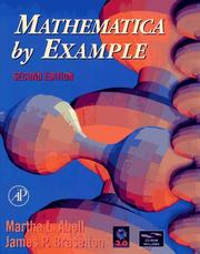 Cover of: Mathematica by example by Martha L. Abell