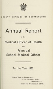 Cover of: [Report 1963]