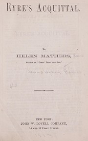 Cover of: Eyre's acquittal