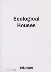 Cover of: Ecological houses
