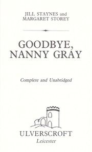 Cover of: Goodbye Nanny Gray