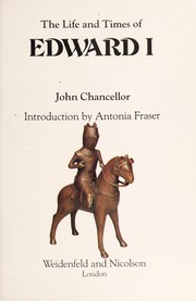 Cover of: The life and times of Edward I