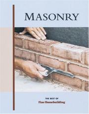 Cover of: Masonry: the best of Fine homebuilding.