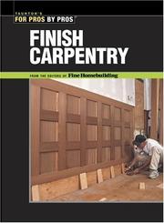 Cover of: Finish carpentry: the best of Fine homebuilding.