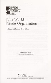 Cover of: The World Trade Organization