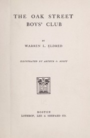 Cover of: The Oak Street Boys' Club by Warren L. Eldred