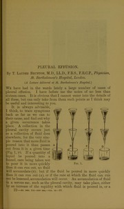 Cover of: Pleural effusion