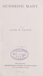 Cover of: Sunshine Mary by Alida W. Graves