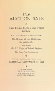 Cover of: 171st auction sale of rare coins, medals, and paper money