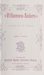 Cover of: Villanova-Solaro: a story of the Vaudois