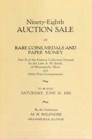 Cover of: Ninety-eighth auction sale of rare coins, medals and paper money