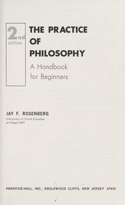 Cover of: The practice of philosophy: a handbook for beginners