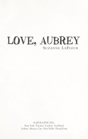 Cover of: Love, Aubrey