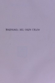 Cover of: Morfologia del corpo umano : studi