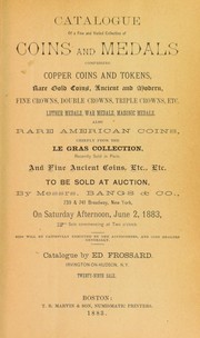 Cover of: Catalogue of a fine and varied collection of coins and medals ...