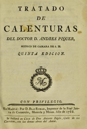 Cover of: Tratado de calenturas by Andres Piquer