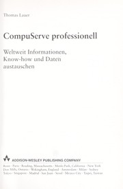 Cover of: CompuServe professionell by Thomas Lauer